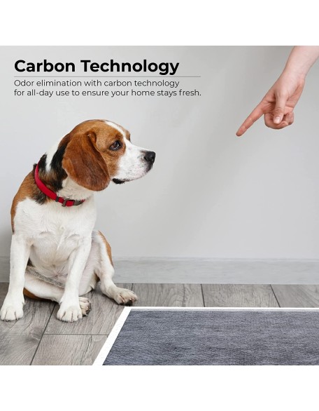 Carbon Fiber Puppy Pee Pads With Leak Proof & Anti Slip Multilayer Hea